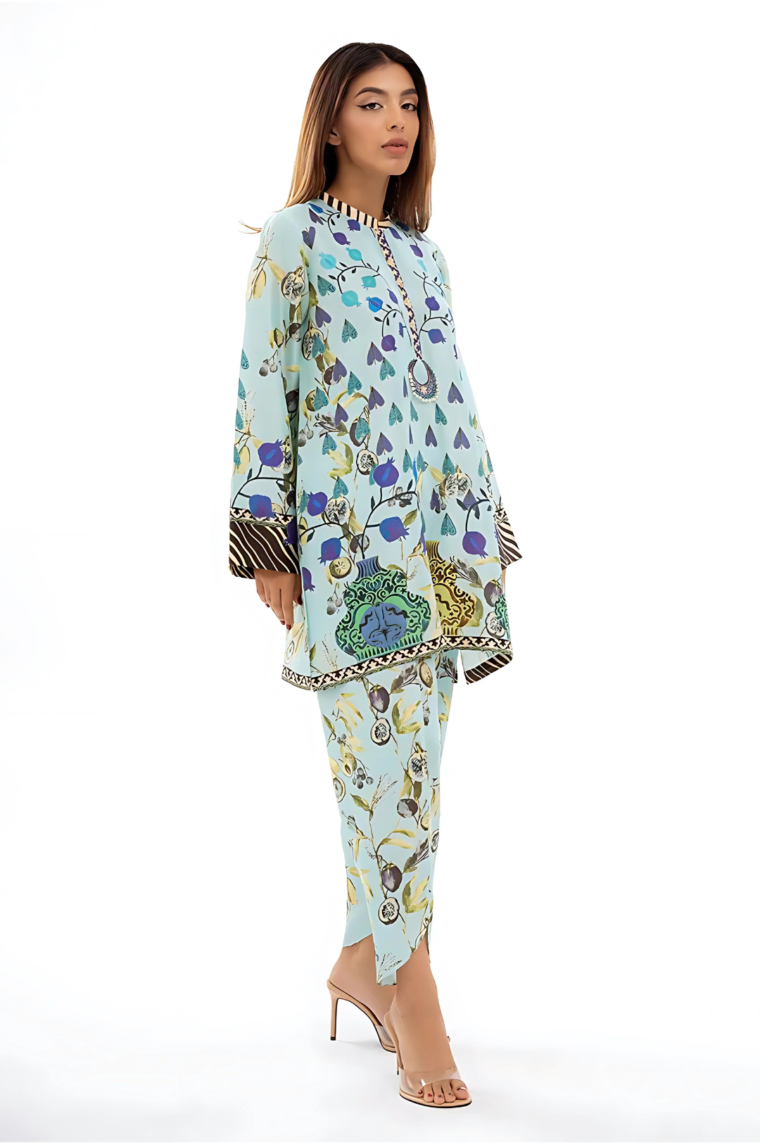 Lahori Prints Parisian Artwork Co Ord Set