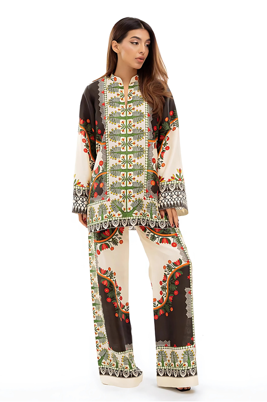 Lahori Prints European Garden Themed Co Ord Set