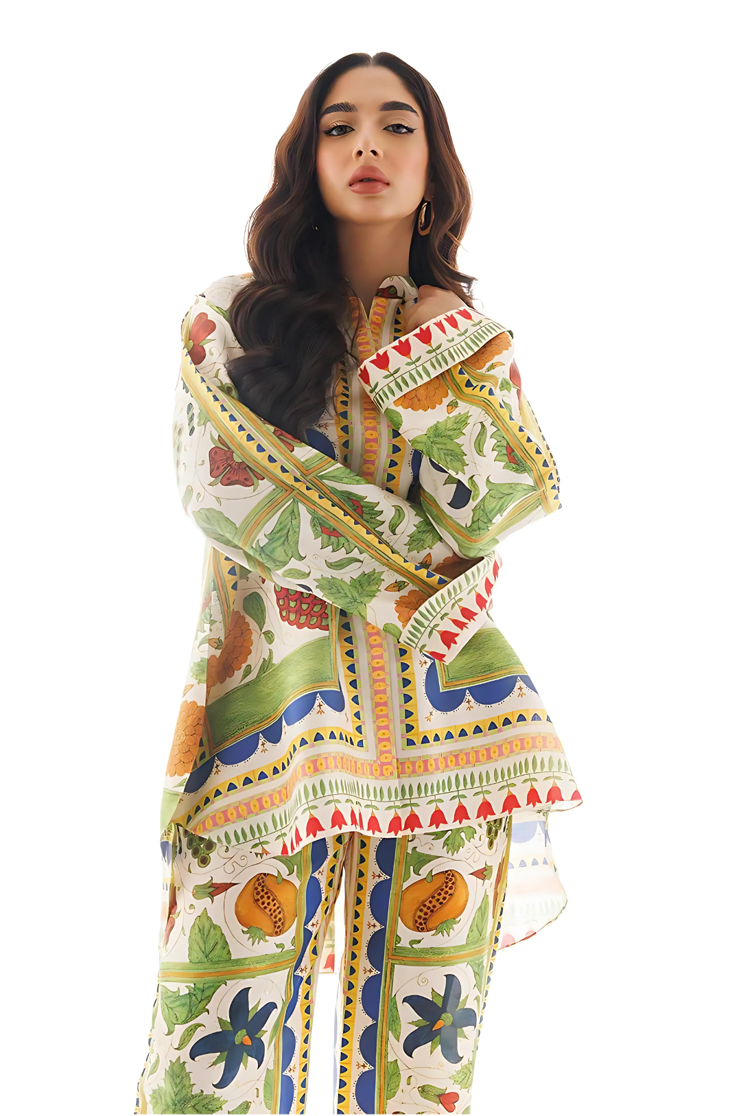 Lahori Prints Colourful Vintage Theme Co Ord Set