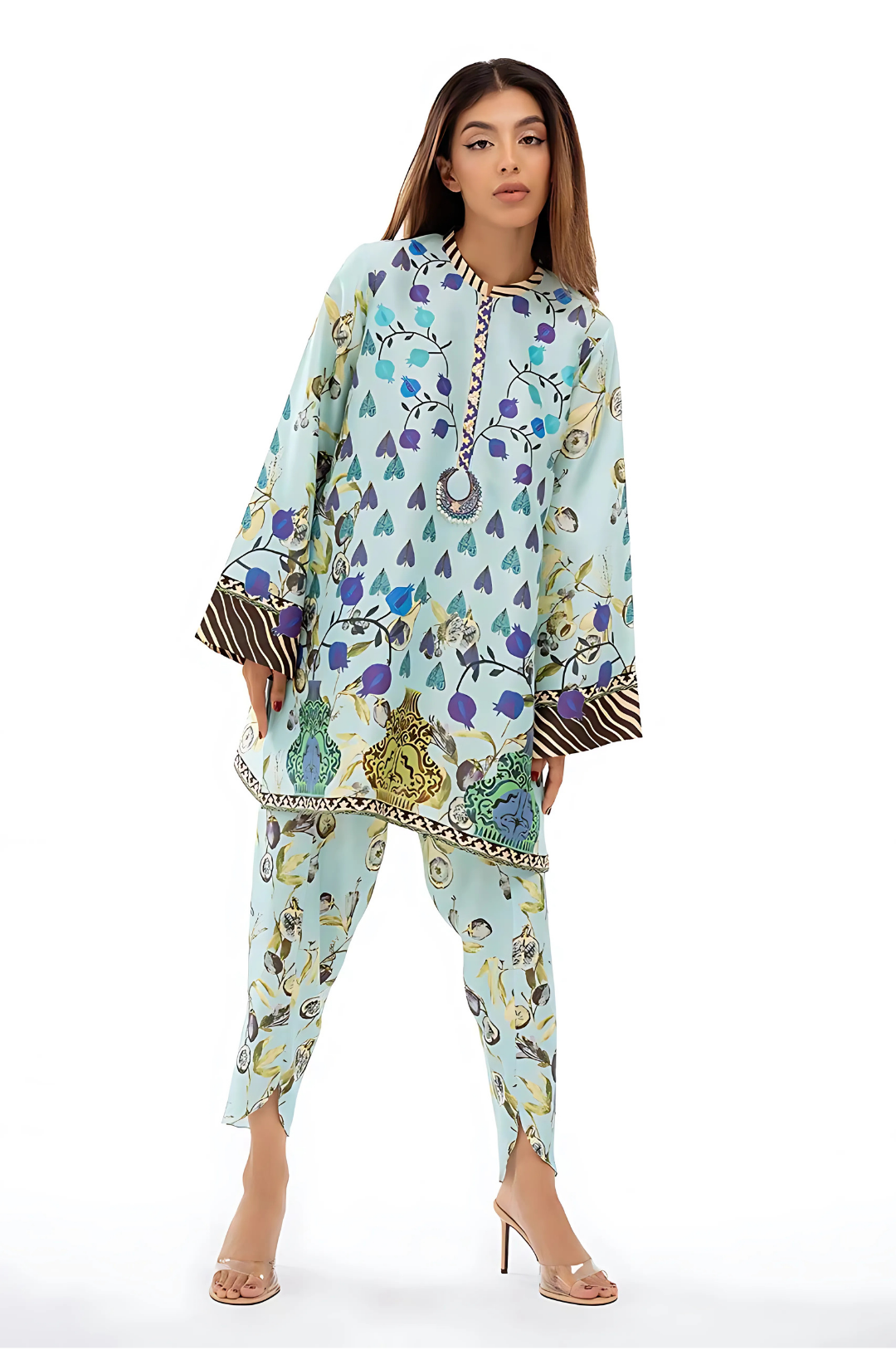 Lahori Prints Parisian Artwork Co Ord Set
