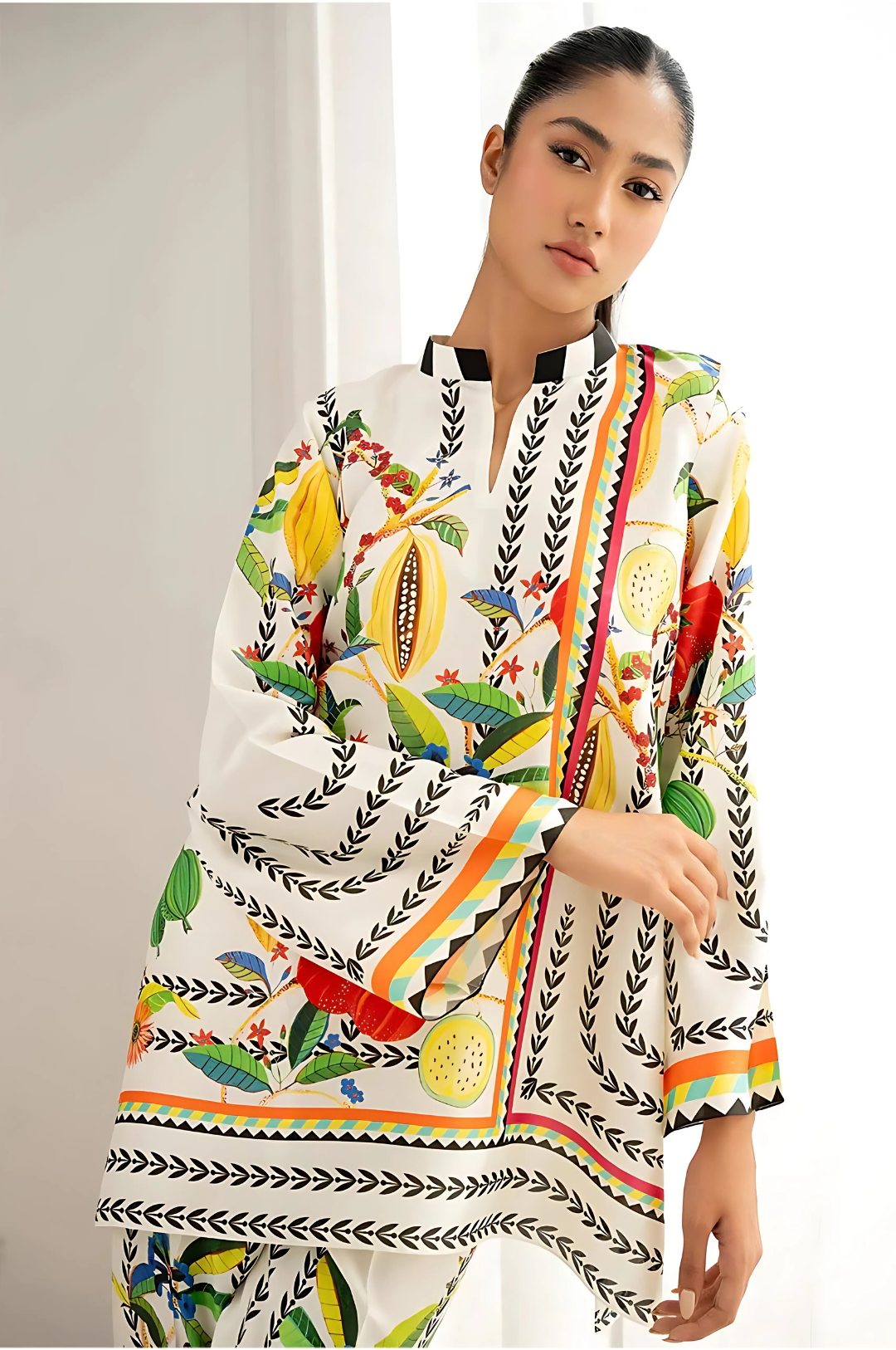 Lahori Prints Tropical Island Nature Inspired Co Ord Set