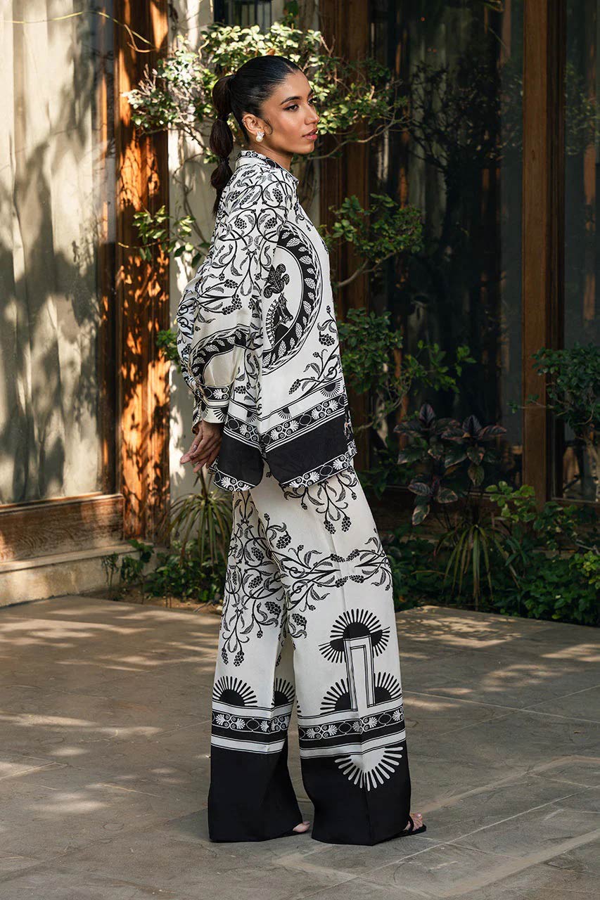 Lahori Prints Timeless Black & White Co Ord Set